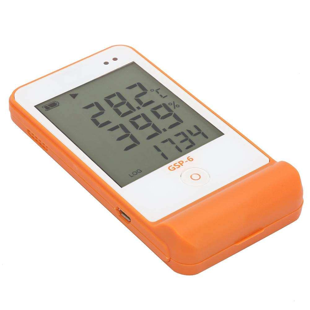 Bicaquu GSP-6 Temperature Humidity Data Logger Recorder for Refrigeration Cold Chain 16000 Points 3