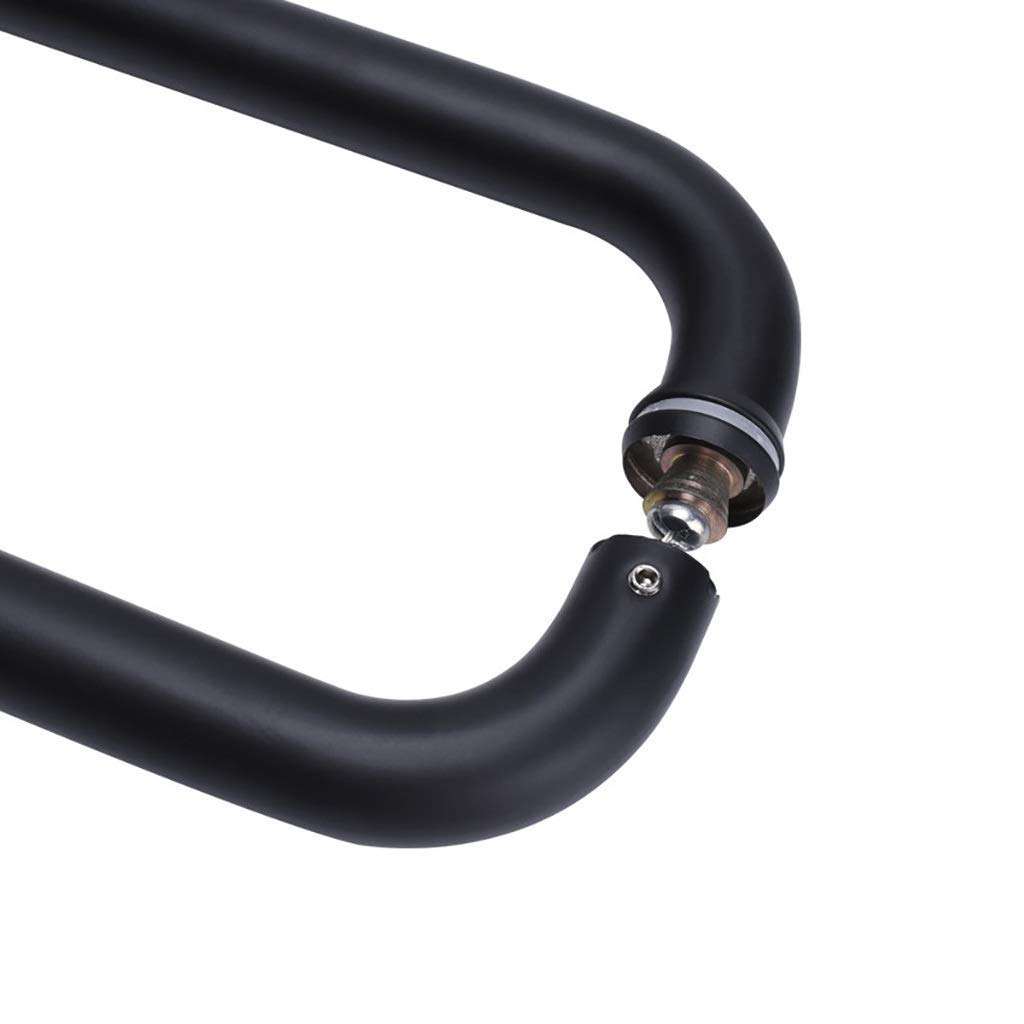 KFDQ Outdoor Indoor Universal Stair Handrail,Glass Door Handle - Matte Black Paint 304 Stainless Steel Bathroom Shower Room Glass Door Handle/Non-Slip Safety Handrail 4