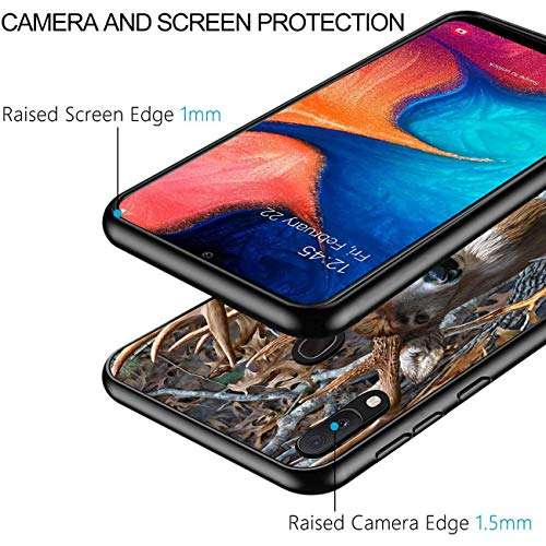 Galaxy A30 Case, Galaxy A20 Case, Slim Fit Full-Body Bumper Soft Protective TPU Soft Silicone Case for Samsung Galaxy A30/A20, Jungle Camouflage Deer 4