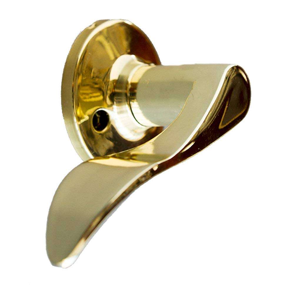 Design House 726976 Stratford Left Hand Dummy Door Lever, Polished Brass 1