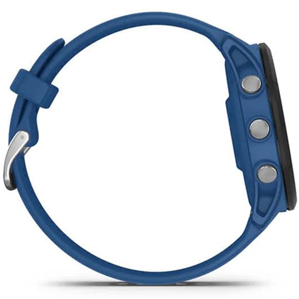 Garmin 010-02641-01 Forerunner 255 GPS Smartwatch, Tidal Blue | Official USA Partner Model | Bundle with Workout Cooling Sport Towel and Deco Essentials Wearable Commuter Front and Rear Safety Light 6