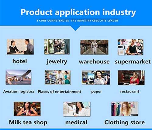 Eyab 80MM POS Thermal Receipt Printer - USB, Serial, Ethernet - Black - 3" - 250mm/sec - ESC/POS Compatible 5