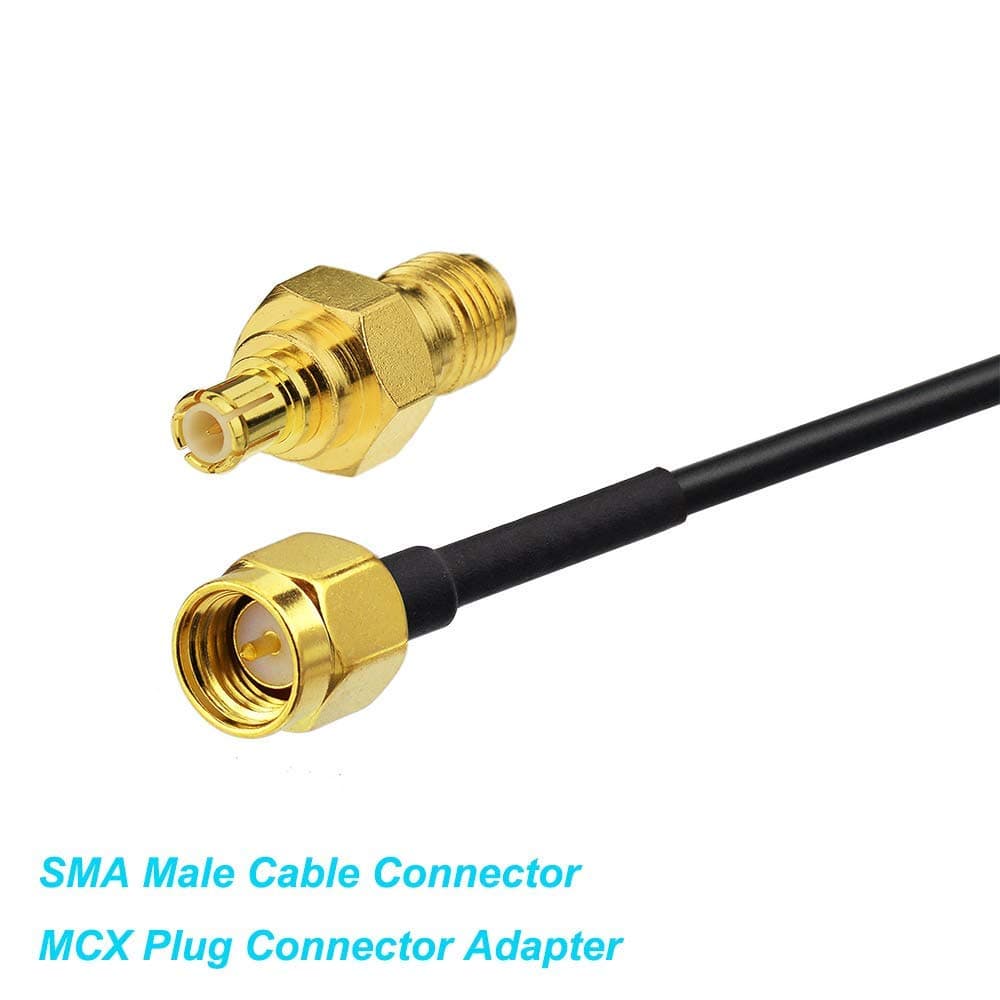 Bingfu Dual Band 978MHz 1090MHz 5dBi Magnetic Base SMA Male MCX Antenna for Aviation Dual Band 978MHz 1090MHz ADS-B Receiver RTL SDR Software Defined Radio USB Stick Dongle Tuner Receiver 5