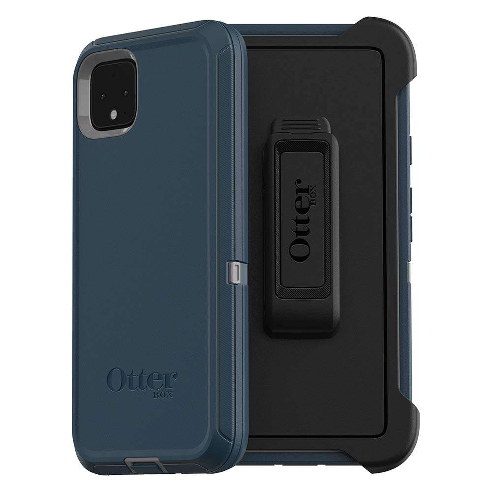 OtterBox Defender Series SCREENLESS Case Case for Google Pixel 4 XL - Gone Fishin (Wet Weather/Majolica Blue) 1