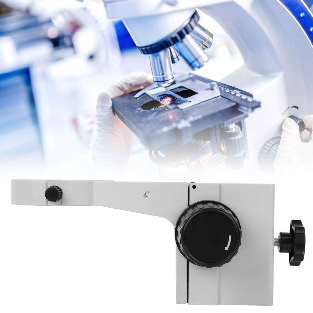 Microscope Focusing Frame, Microscope Holder Desktop Microscope Stand Head Microscope Accessory Stereo Stereo Microscope Focusing Bracket for Microscope 3