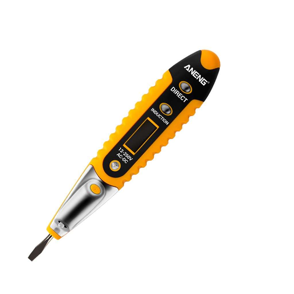Chuiouy Contact Tester Pen 12-250V AC Voltage Detectors Tester Meter Electric Volt Current Tester 1