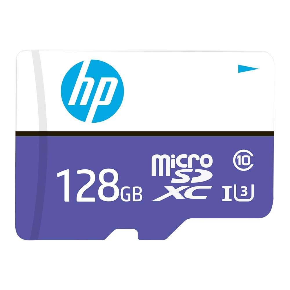 HP Micro SD Card 128GB with Adapter U3 (Write Speed 60MB/s & Read Speed 100 MB/s Records 4K UHD and Fill HD Video) - Purple 1