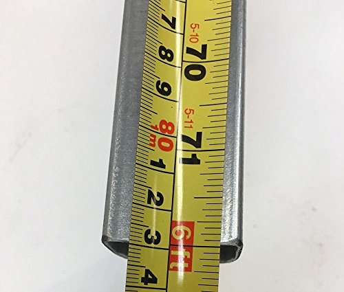 16 Gauge Galvanized Steel Track - for Sliding Curtains and Doors - 8 ft Length (Roller NOT Included) 2