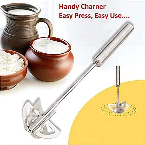 kytaste Stainless Steel Spring Mixi Egg/Lassi/Butter Milk Maker/Mixer Hand Blender 4