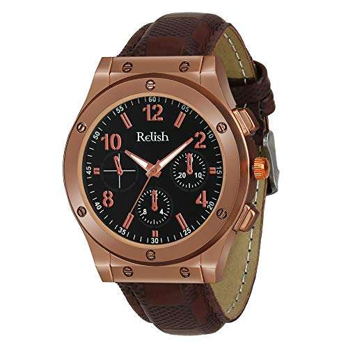 Relish Analog Brown Wrist Watch for Mens & Boys | RE-BB1070 | Watch for Mens 1