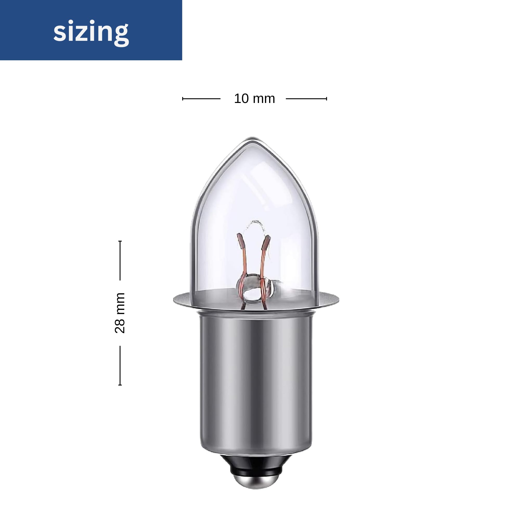 TBE LIGHTING Replacement 18V Xenon Flashlight Bulbs, Pack of 10 Energy Flashlight Bulbs Compatible with 18 Volt Cordless Work Lights and 18v Flashlights 4