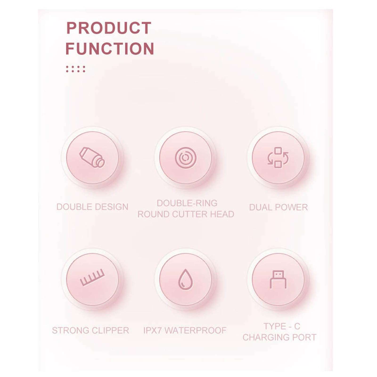 Ezme Razor, The Trimmie 2.0 by Ezme, Ezme Electric Shaver, Ezme Bikini Trimmer, 2 in 1 Double-Headed Waterproof Wet and Dry, for Underarms, Legs, Arms, Waterproof Electric Bikini Trimmer (B) 4