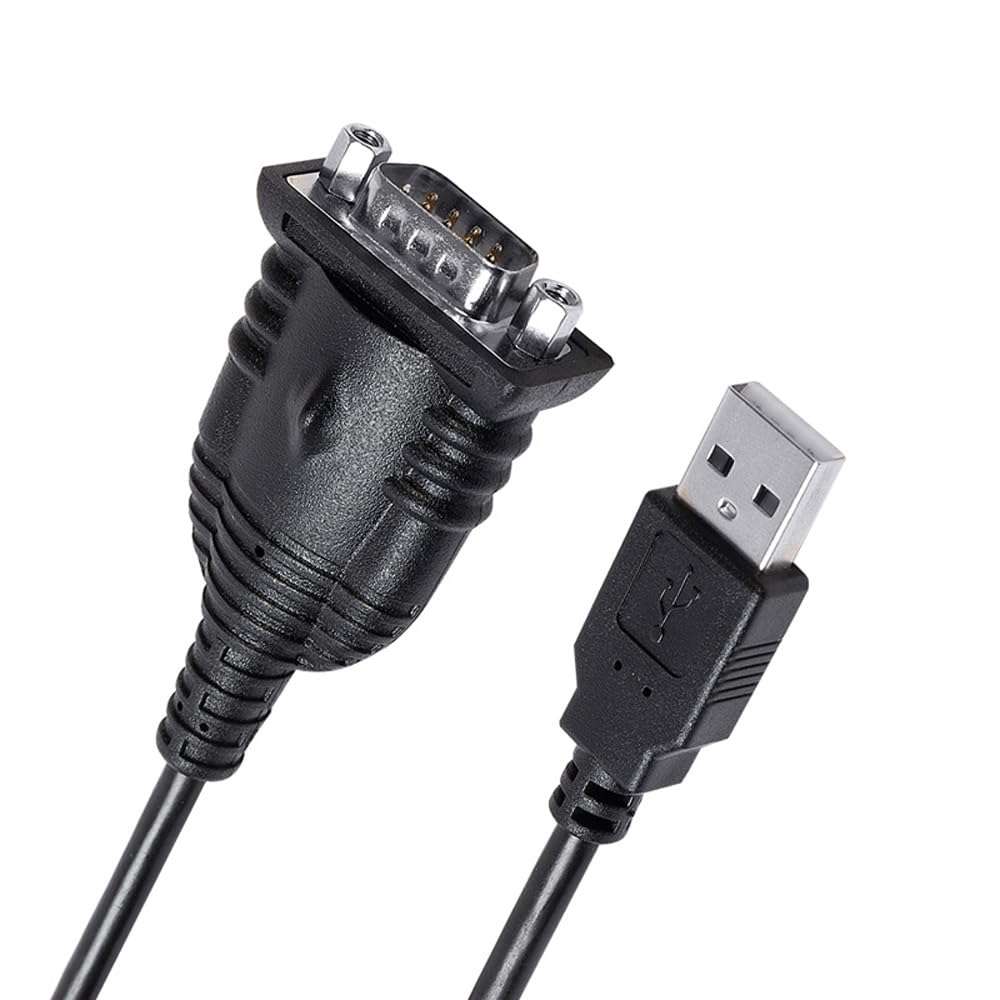 Beitekang Prolific USB Type A to DB9 Male RS232 Serial Converter Adapter Cable Full Pinout Support Windows 7 8 10 11 XP Android Mac 4