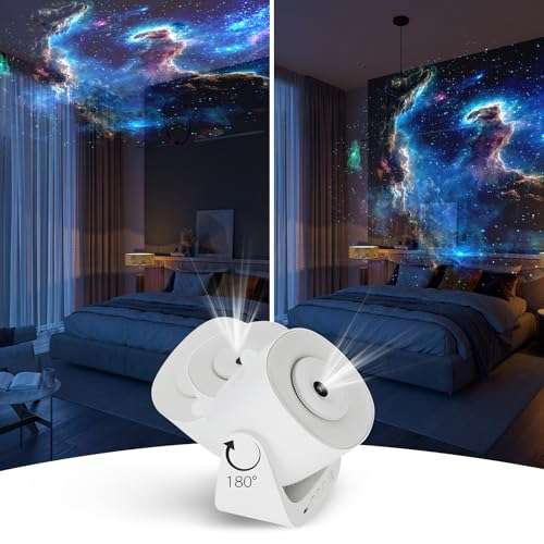 Orzorz Slide Discs Star Projector Galaxy Light Home Planetarium Projector (Work Star Projector) (California Nebula) 2