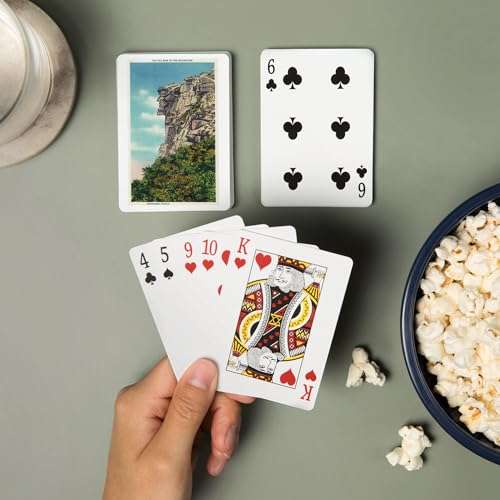 Lantern Press New Hampshire, Franconia Notch State Park View of The Old Man of The MTS (52 Playing Cards, Poker Size Card Deck with Jokers) 2