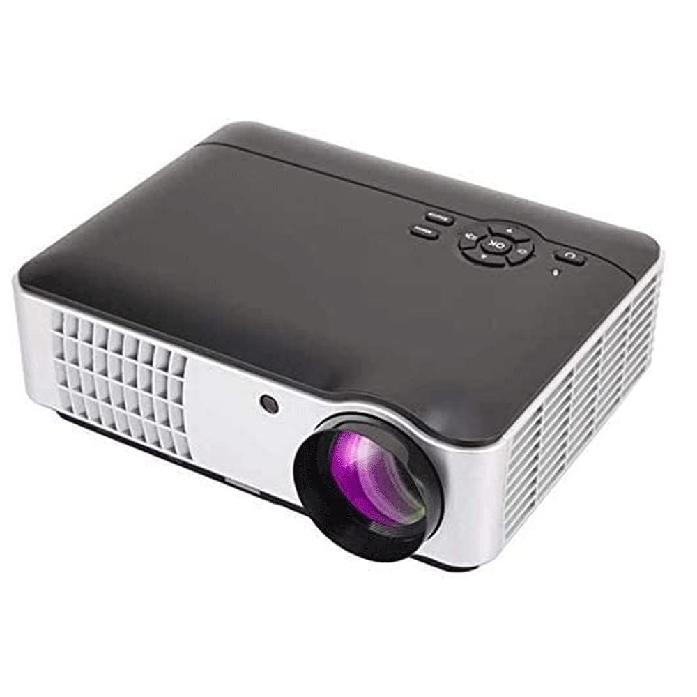 KDUFHC Bluetooth Projector, Full HD Outdoor Movie Projector Support iOS/Android, Home Theater Video Projector Compatible/PC/DVD/TV/PS4 w/Carrying Case Included 1