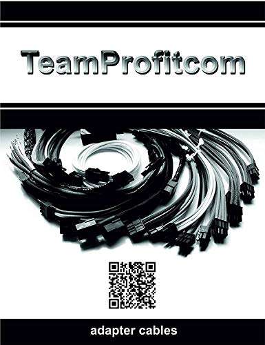 TeamProfitcom Micro 4 Pin PWM GPU Dual Fan Splitter Adapter Cable Black Sleeved for Graphics Cards 12 Inches 6