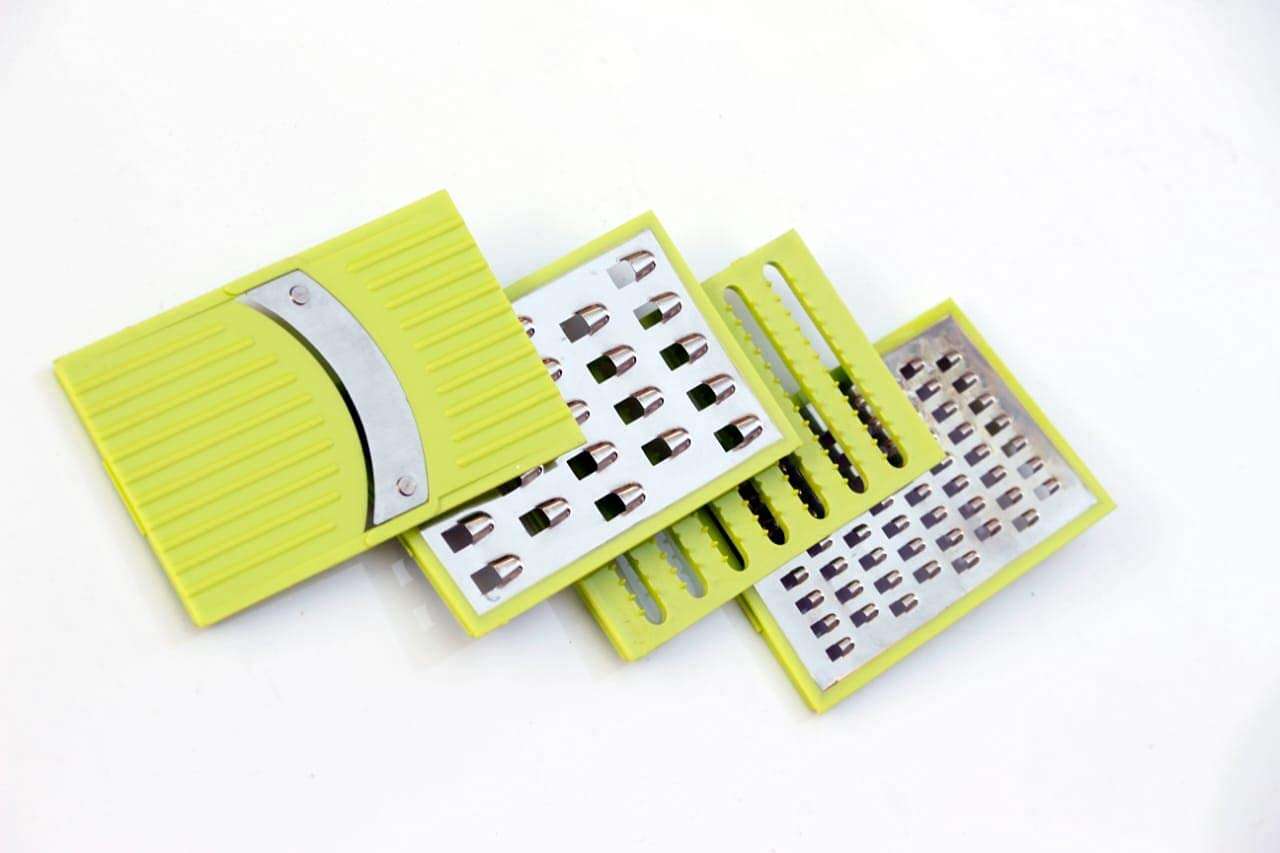 KREZON 4 in 1 Plastic Vegetable and Fruit Grater and Slicer for Kitchen Multi Color 5