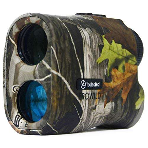 TecTecTec ProWild Hunting Rangefinder 6X Magnification, up to 540 Yards Laser Range Finder for Hunting with Range Scan, Speed Mode, CR2 Battery, and High-Precision Fast Measurements - Camo 1