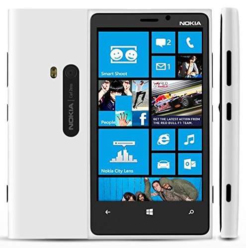 Nokia Lumia 920 32GB Unlocked 4G LTE Windows Smartphone w/PureView Technology 8MP Camera - White