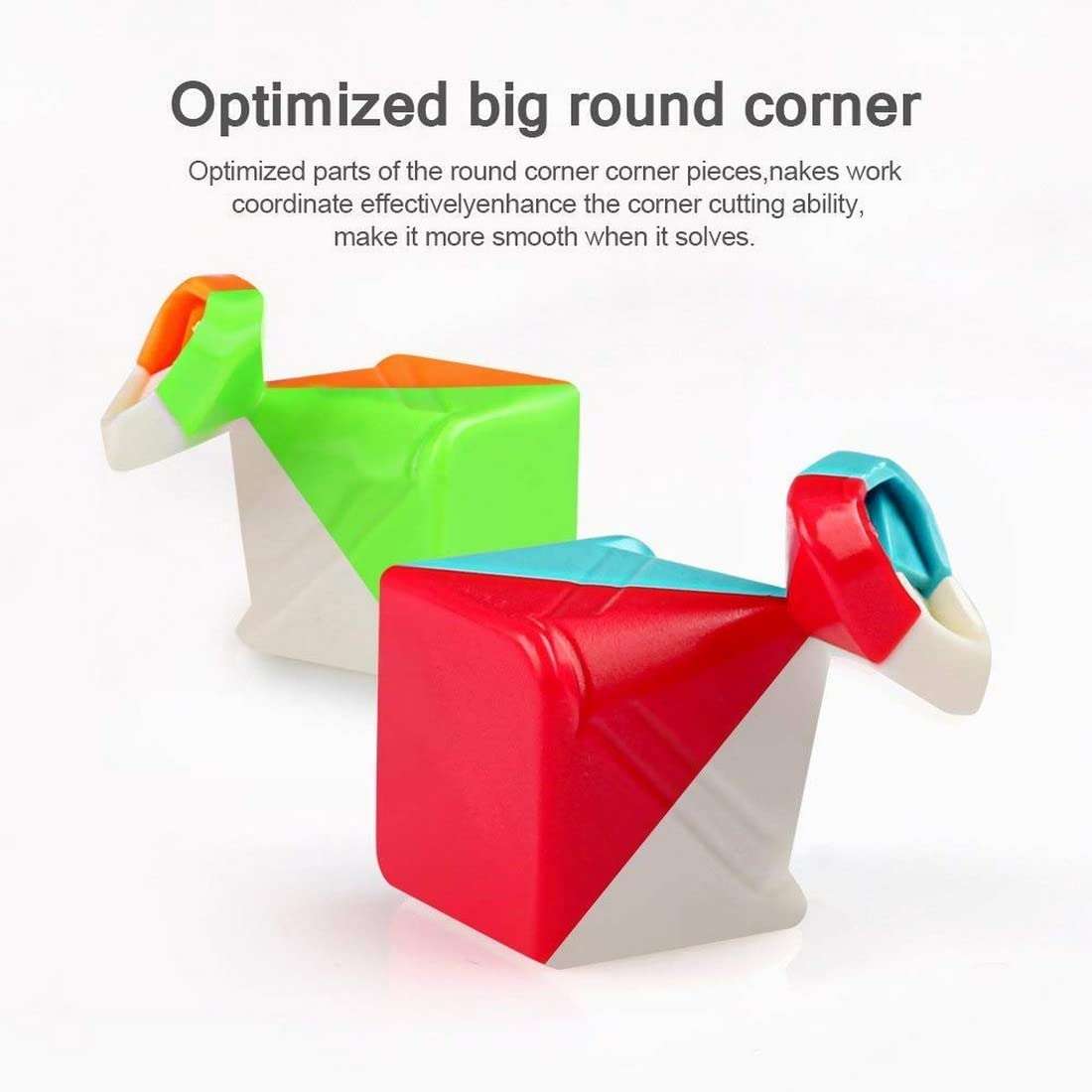 nikhareenterpeise Cubes 3x3 High Speed Sticker Less Magic Puzzle Cube Game Toy 4