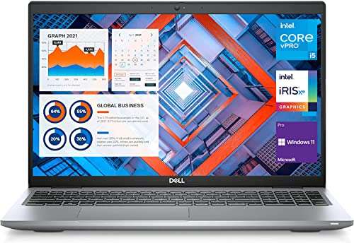 DELL Latitude 5520 Business Laptop, 15.6" FHD Display, Intel Core i5-1145G7 vPRO, 32GB DDR4 RAM, 1TB SSD, IR Camera, HDMI, Backlit Keyboard, Wi-Fi 6, RJ-45, Thunderbolt 4, Windows 11 Pro