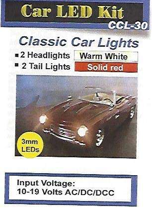 Evan Designs CCL30 Classic Die cast Vehicle Warm White LED's