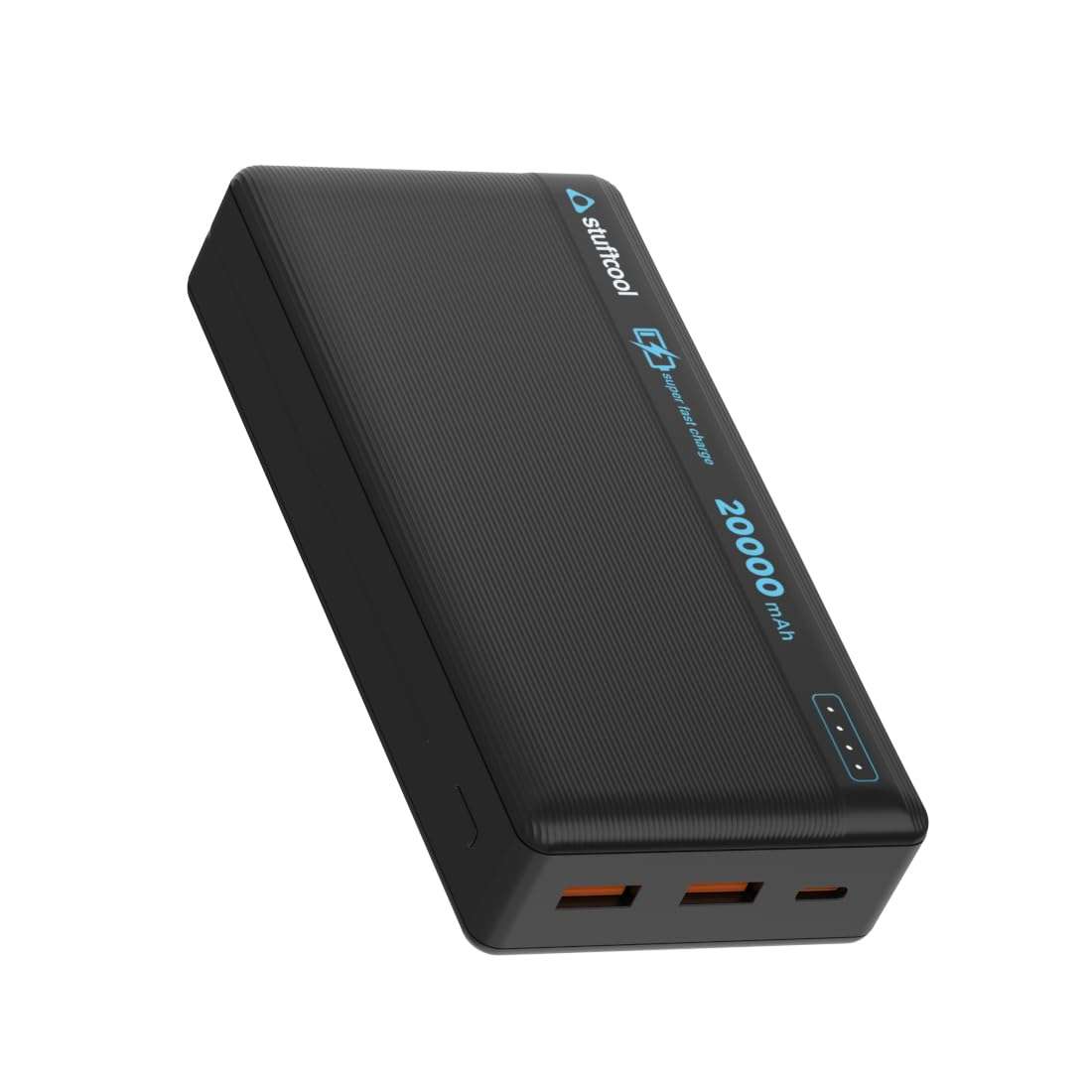 Stuffcool Major Max 20000mAh 35W PD PPS Type C Made in India Powerbank, Charges MacBook Air M1/M2 0-90%, Supports Galaxy Super Fast Charging, Charges iPhones/Pixels 50% in 30 mins