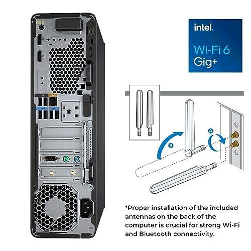 Vision Computers HP Z2 Small Form Factor G5 Workstation, Intel i3-10100, 16GB RAM, 1TB SSD + 500GB HDD, Windows 11 Pro WiFi & Bluetooth, Slim Wired SmartCard Keyboard & Wired Mouse 5