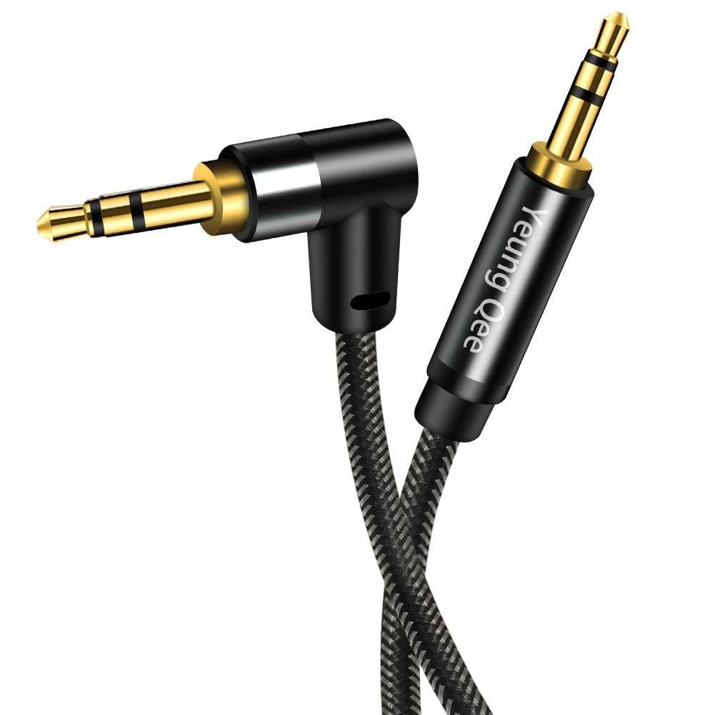 Yeung Qee 3.5mm Aux Cable 12ft, 3.5mm Male to Male Stereo Audio Cable Audio Auxiliary Cord for Headphones, Car, Laptops,Android Smart Phones& More (12ft/4m) 3