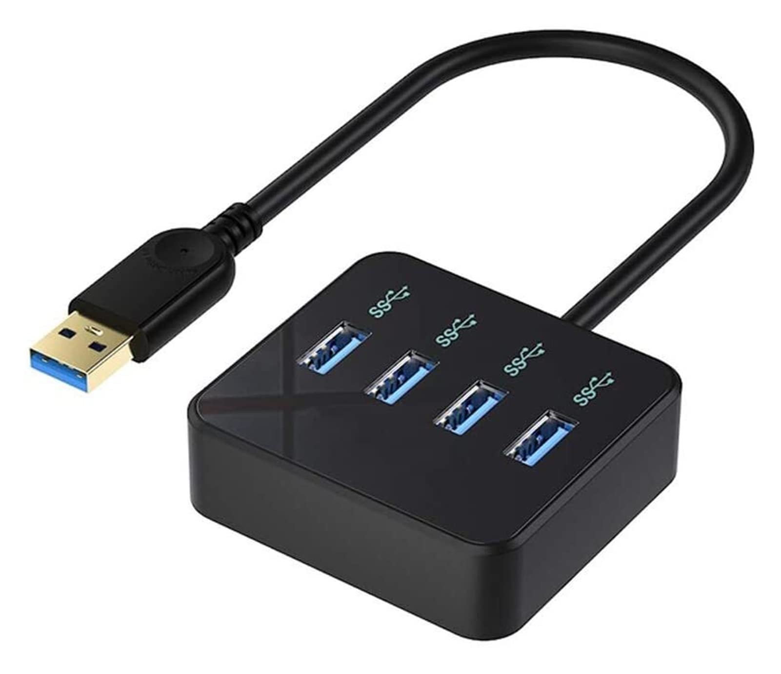 ZHANGHY USB Multi Port Adapter, Portable, USB Interface de USB Hub 3.0 Adapter USB Splitter Notebook 4 USB 3.0 Hub Extender Multi-Port Interface 1