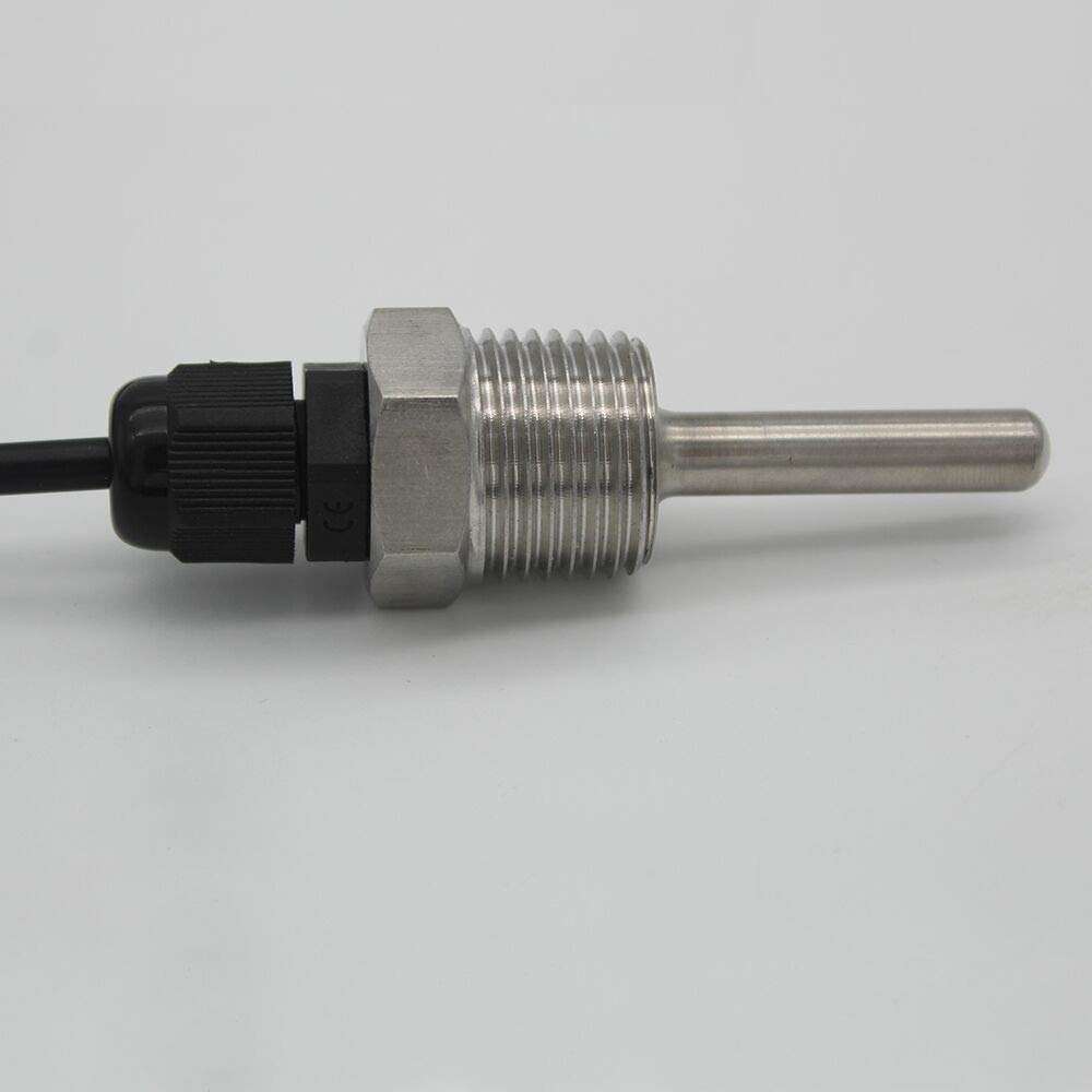 Xucus 1x PT1000 304 Housing Platinum Resistance Temperature Sensor G1/2 Thread Probe Dia=7mm 1m 3core Wire Stainless Steel L30-150mm - (Color: L 100mm) 5