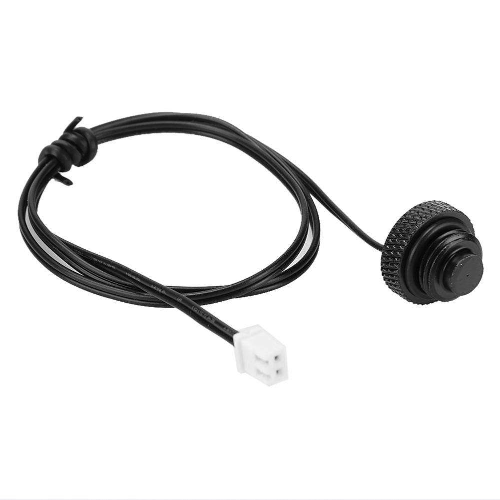 Durable Brass Waterproof XH2.54 Terminal Interface Computer Supplies, Temperature Sensor Plug, for Computers(Black) 3