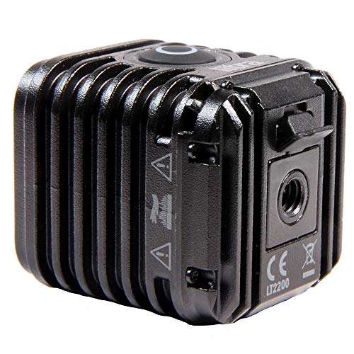 Litra LitraTorch 2.0 Bike Lighting Kit Bundle with 360 Swivel Handlebar Mounts (2 Items) - Pocket Size On Camera LED Light for Photos and Videos Waterproof 20M, 810G Military-Grade - 4 Hour Battery 6