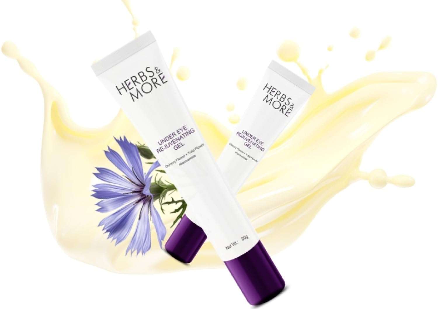 Herbs & More Under Eye Rejuvenating Gel - 20g | Reduces Dark Circles, Puffiness & Fine Lines | Hydrating & Soothing Formula 3