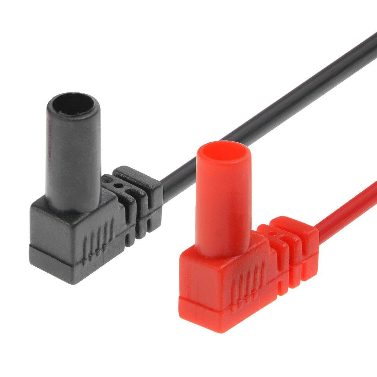 2Pair Banana Plug Multimeter Probe Pen Testing Connecting Cable Stick 2.6Ft 1000V Black Red for Digital Multimeter Meter Multi Tester Lead Wire Voltmeter 4