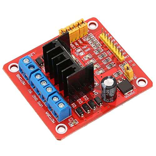 H Bridge Motor Driver, Motor Driver Module, L298N H Bridge DC Stepper Motor Driver Module Motor Controller Board, Electric Motor Controls 5