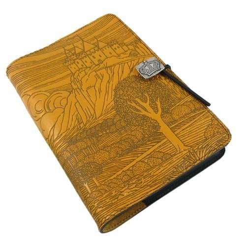 Modern Artisans Hilltop Castle American-Made Embossed Leather Writing Journal, 6 x 9-inch + Refillable Hardbound Insert Book 2