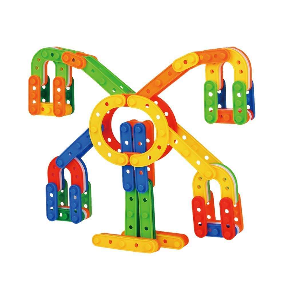 Enorme DIY 50+ Pcs Colorful Plastic Patchwork UC Smart Educational Building Blocks Toy Set for Kids 4