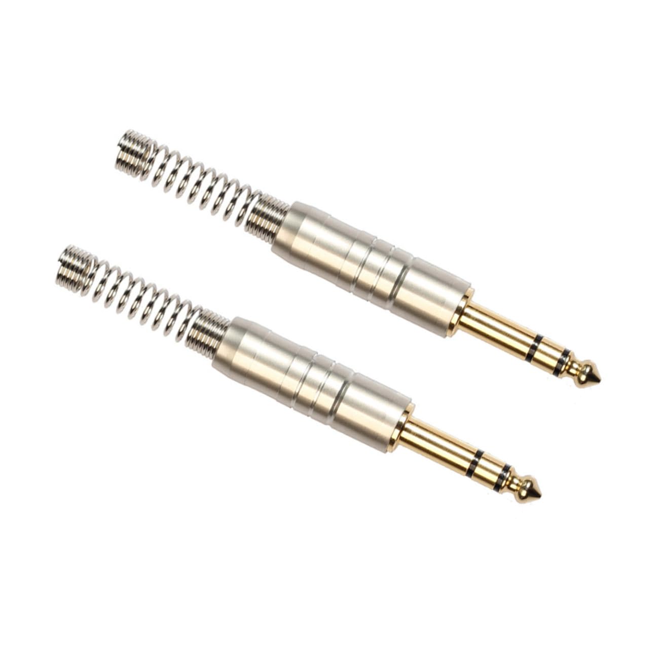 OSALADI 6 Pcs 6.35mm Stereo Plug Earphones Tone Banana Plugs Headphone Jack Splitter Power Cord USB to Headphone Adapter Headphone Jack to USB Plugs Connector Cord Amp Cable Audio Plug 6