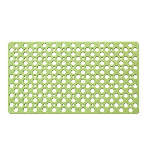 MHT Non-Slip Bathroom Shower Mat Suction Cup Bathtub Mat Kitchen Mat Green 1