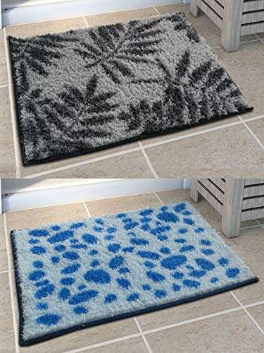 Athom Trendz Soft Anti Slip Easy Home Bath Mat, 38 X 58 Cm, Multicolour 1