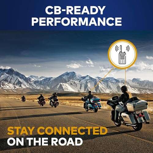 2-Pack Short Whip Metal Antenna Mast for Harley Davidson | Highly Durable Premium 16 Inch Antennas | Black Car Wash-Proof FM AM XM CB Radio Antenna | Universal Accessories for Harley Davidson 6