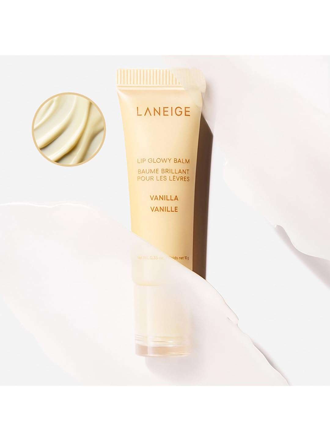 Laneige Lip Glowy Balm | Moisturizing Lip Treatment with Vitamin C + Shea Butter for Soft, Smooth and Glowing Lips | Korean Lip Balm For Dry Chapped Lips |Intense Hydration| Vanilla|10Gm 3