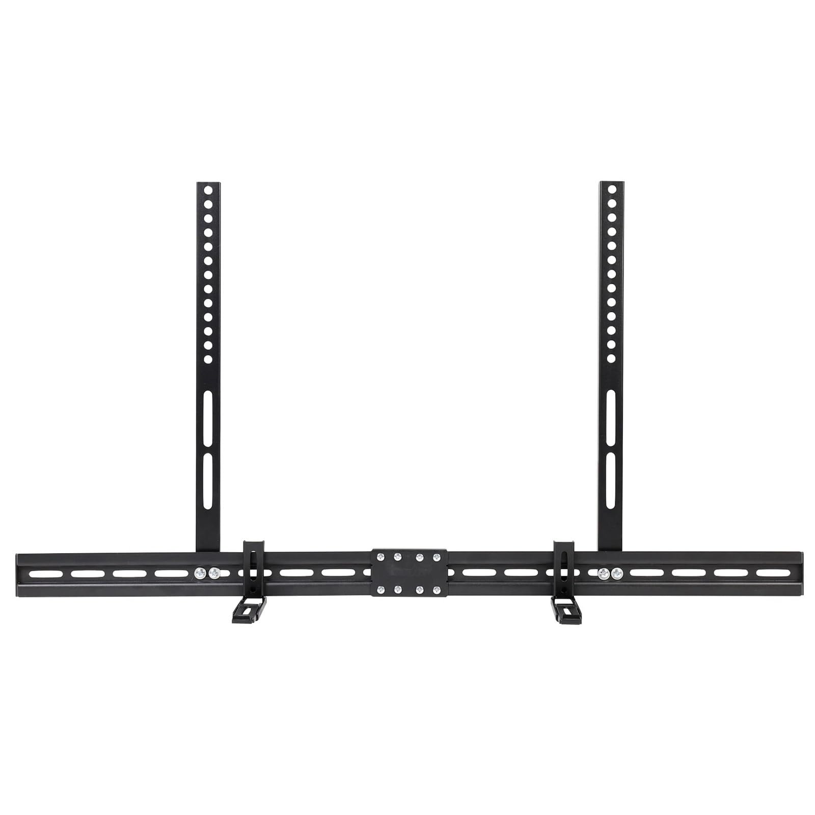 FFHDJL Universal Soundbar Brackets Under TV, Soundbar TV Mount Fits Soundbars with or Without Holes Soundbar Mount 1
