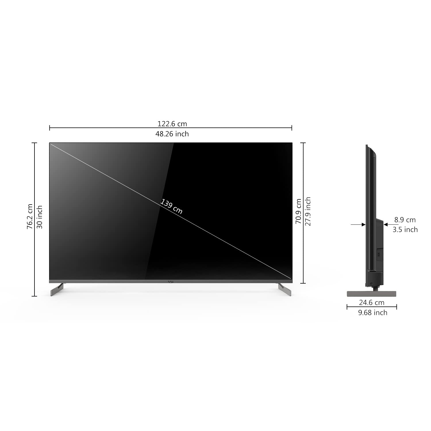 VU 139 cm (55 inches) Premium Series 4K Ultra HD Smart Android QLED TV 55QML (Charcoal Grey) 5