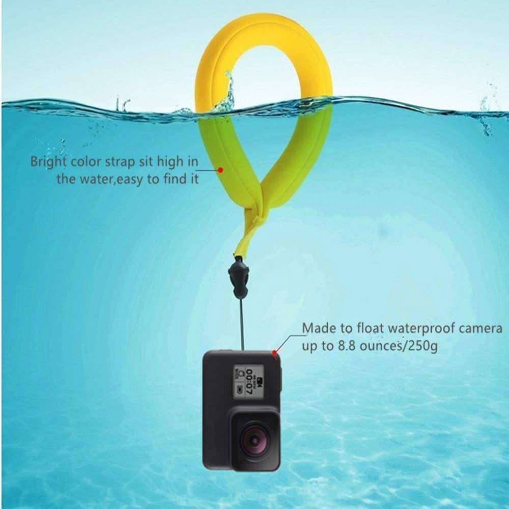 SANHOOII Waterproof Float Hand Strap and Floating Cell Phone Waterproof Case Dry Bag Phone Pouch for Small Waterproof Camera 250g Small Waterproof Camera/Cell Phone/Key Yellow 3