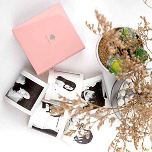 Phomemo M02 Mini Bluetooth Thermal Pocket Printer (Pink) with 3 Rolls Adhesive White/Gold/Silver Glitter Sticker Paper, Compatible with iOS + Android for Plan Journal, Study Notes, DIY, Work, Gift 4