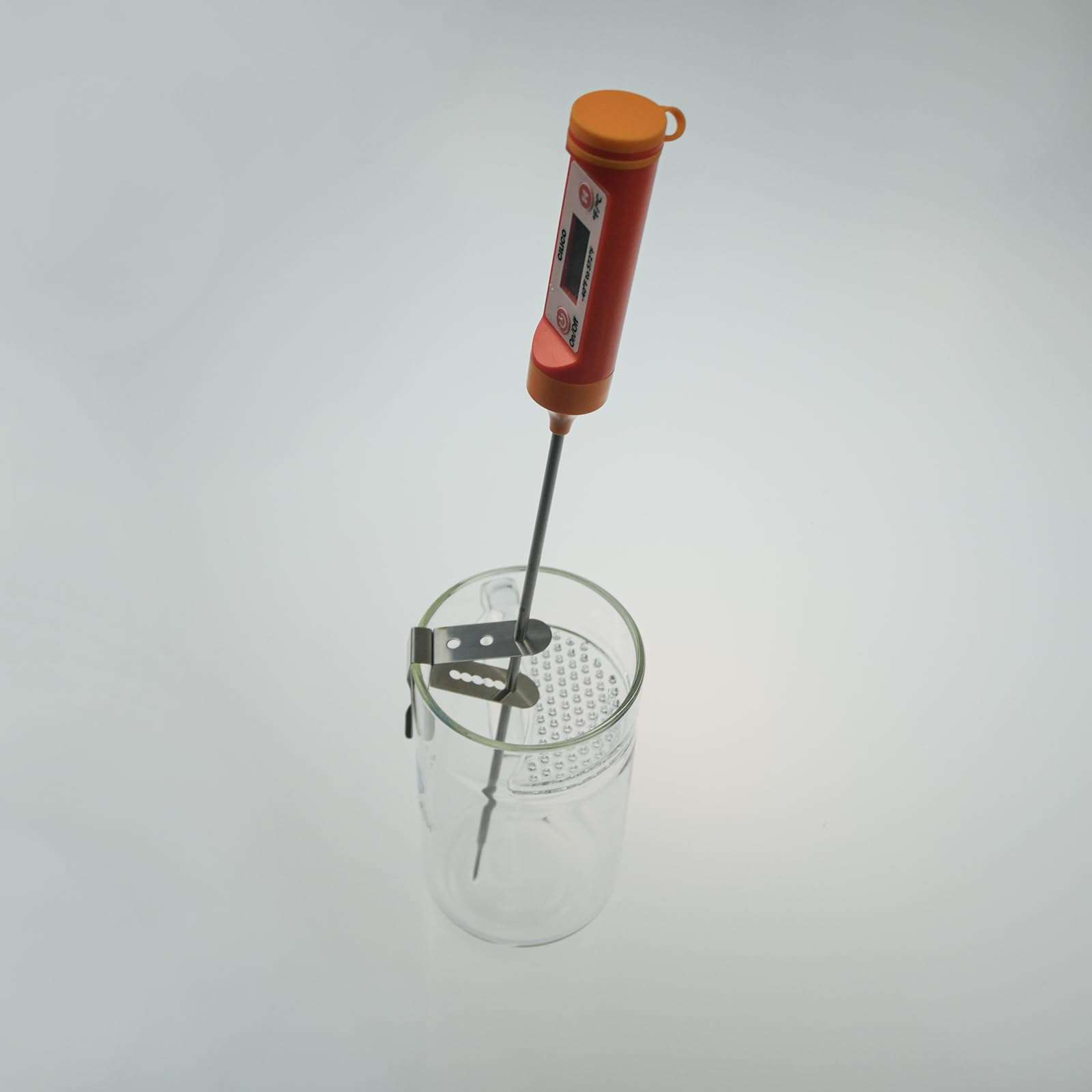 CILICO 3 Pieces Thermometer Probe Pot Clip Holder Stainless Steel 3-Hole Ambient Temperature Readings for BBQ Smoker Oven Meat Grill Kitchen Clamp for Fryer Barbecue (3.5mm Hole Diameter) 5