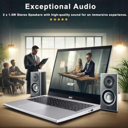 acer Aspire Premium Laptop | AMD Ryzen 7 Processor | 32GB RAM | 1TB SSD (512GB PCIe + P500 500GB External SSD) |15.6" FHD Display | Long Battery Life | Sleek Design | Ethernet Port | Windows 11 Home 3